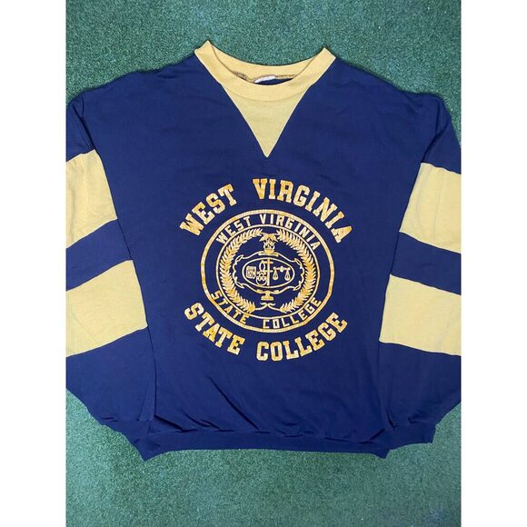 Gametime Vintage Other - 90s West Virginia State Yellow Jackets - Vintage HBCU Sweatshirt (Large)